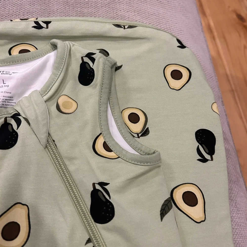 Kyte BABY Light Sage Avocado Print Sleep Sack